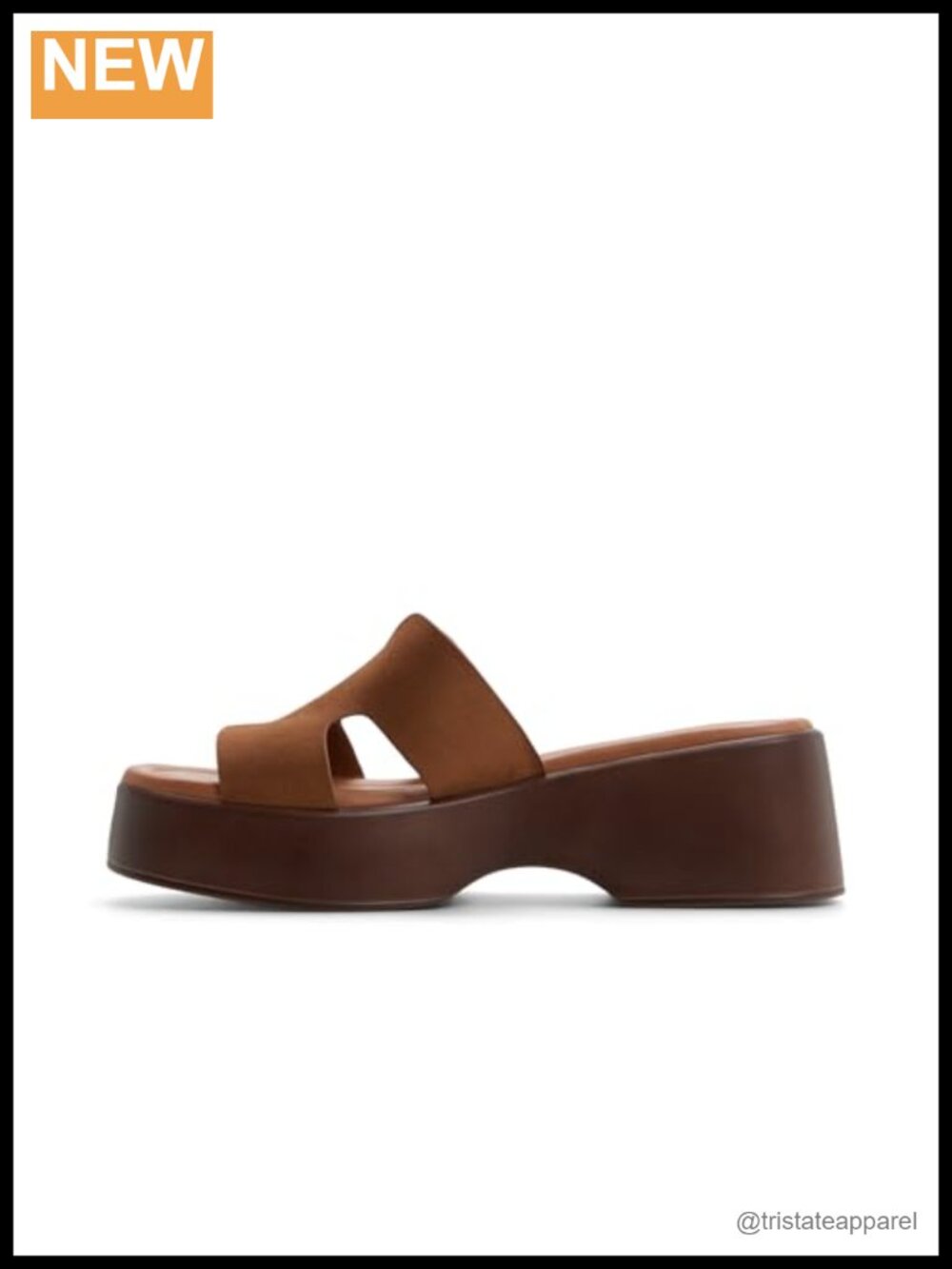 Vegan H-Band Wedge Sandal Square Toe Slingback Slip On